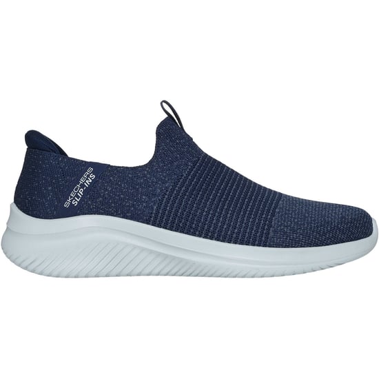 Skechers Ultra Flex 3.0 Nezzo Polyester Herr Marinblå/blå Sneakers - Image 5