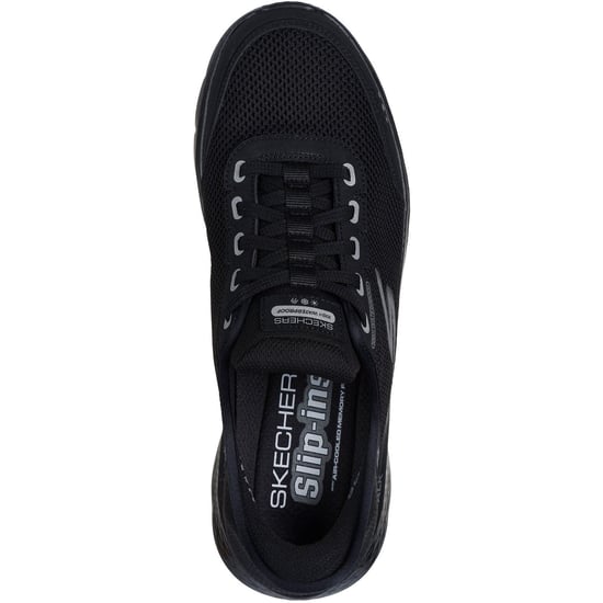 Skechers GO WALK Flex Textiel Heren Zwarte Sneakers - Image 3