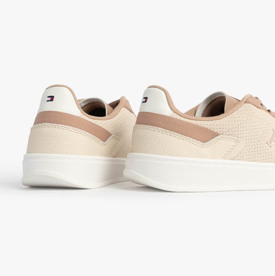 Tommy Hilfiger Th Monogram Trainer Dames Sneakers Muslin/Klei Steen - Image 5
