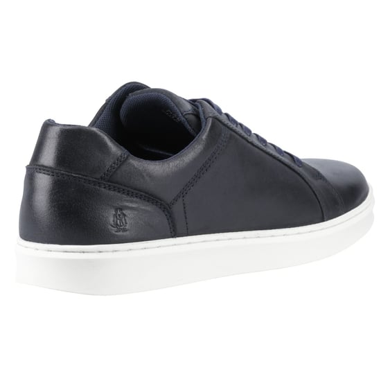 Hush Puppies Madden Heren Sneakers Van Leer In Marineblauw - Image 2