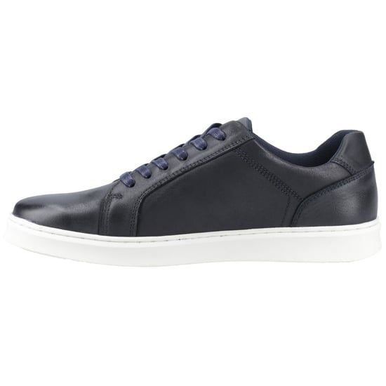 Hush Puppies Madden Heren Sneakers Van Leer In Marineblauw - Image 4