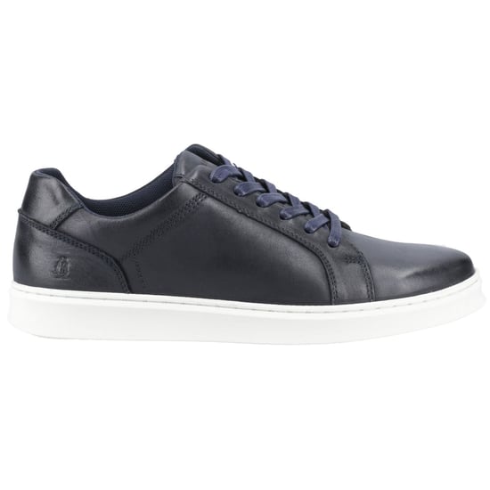 Hush Puppies Madden Heren Sneakers Van Leer In Marineblauw - Image 5