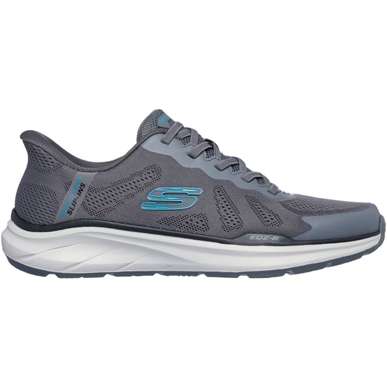 Skechers Equalizer 6.0 Textiel Heren Sneakers Charcoal/Blauw - Image 2