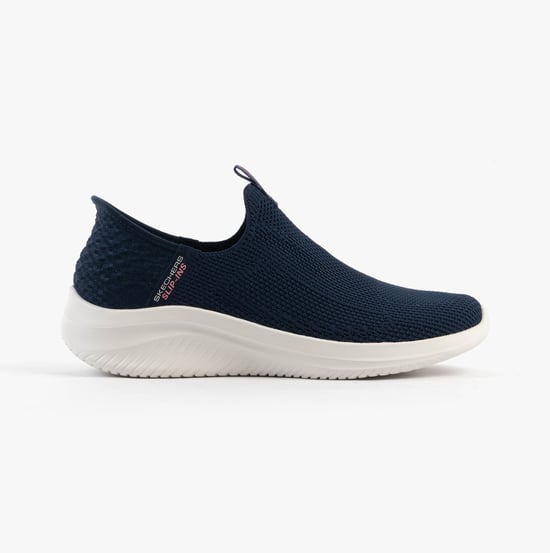 Skechers Ultra Flex 3.0-easy Win Womens Trainers Navy/grey/pink - Image 1