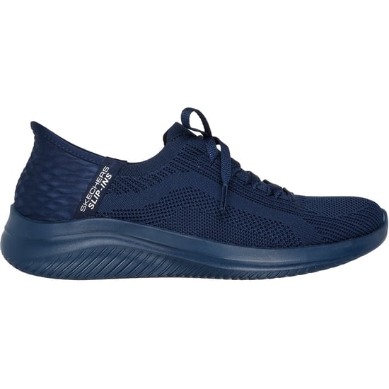 Skechers Ultra Flex 3.0 Pure Color Textiel Dames Donkerblauwe Sneakers - Image 3