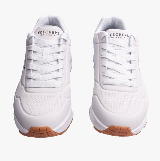 Skechers 52458/wht Uno - Stand On Air Mens Trainers White - Image 2