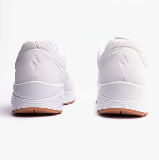 Skechers 52458/wht Uno - Stand On Air Mens Trainers White - Image 5