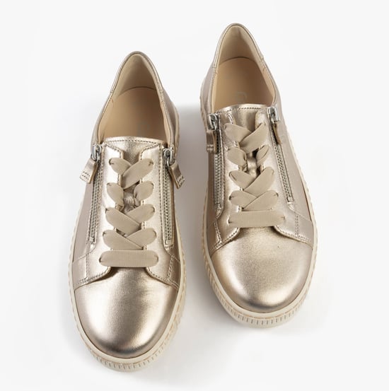 Gabor Wisdom Womens Trainers Beige - Image 2