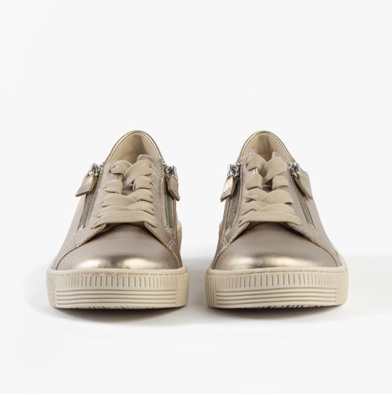 Gabor Wisdom Womens Trainers Beige - Image 4