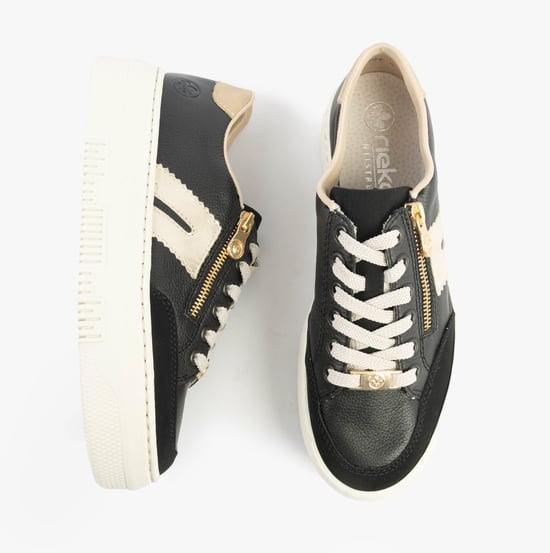 Rieker M1912-00 Womens Trainers Black - Image 2