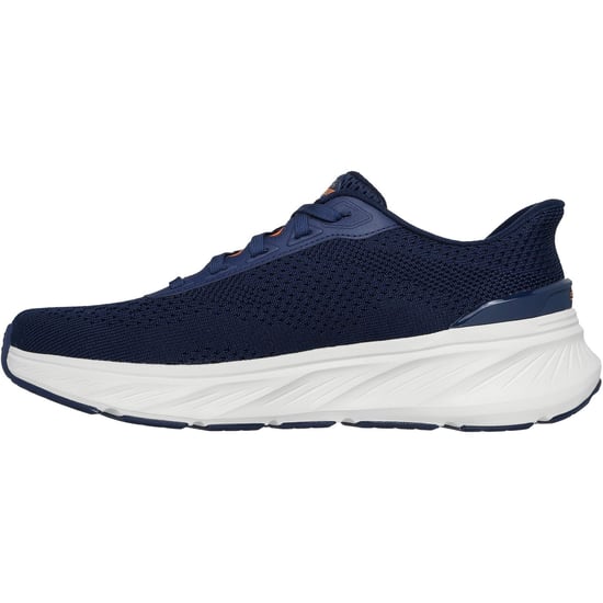 Skechers Edgeride Textiel Heren Navy/Oranje Sneakers - Image 4