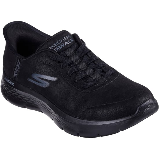 Skechers Go Walk Flex Mali Kvinnors Svarta Tygskor - Image 1