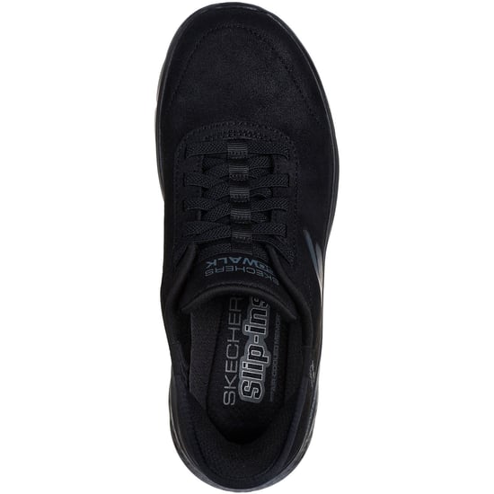 Skechers Go Walk Flex Mali Kvinnors Svarta Tygskor - Image 3