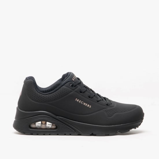 Skechers 73690/bbk Uno Stand On Air Womens Trainers Black - Image 1