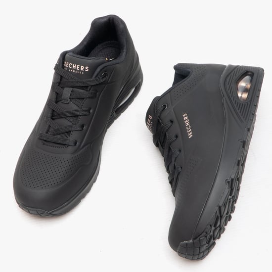 Skechers 73690/bbk Uno Stand On Air Womens Trainers Black - Image 2