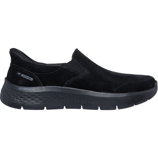 Skechers Go Walk Flex Dames Zwarte Suède Sneakers - Image 2