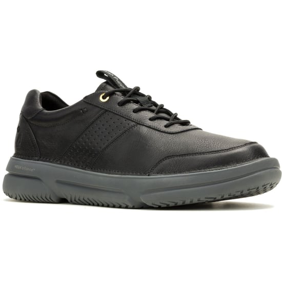 Hush Puppies Baylor Leather Men's Black Trainers - Image 1