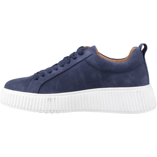 Hush Puppies Harlow Suède Dames Indigo Sneakers - Image 4