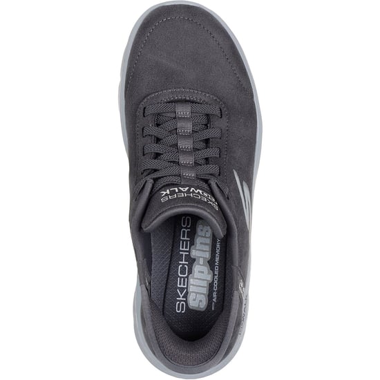 Skechers Go Walk Flex Mali Textil Dam Skor i Kolgrå - Image 3