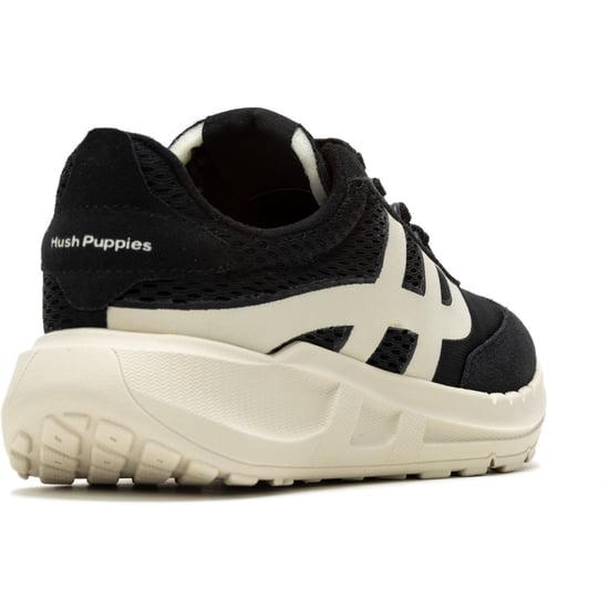 Hush Puppies Seventy8 Retro Runner Mocka Kvinna Svarta Träningsskor - Image 2