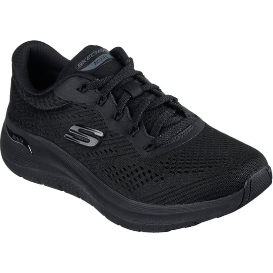 Skechers Arch Fit 2.0 Big League Polyester Dames Zwarte Sneakers - Image 1