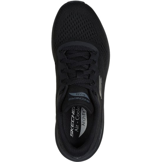 Skechers Arch Fit 2.0 Big League Polyester Dames Zwarte Sneakers - Image 3