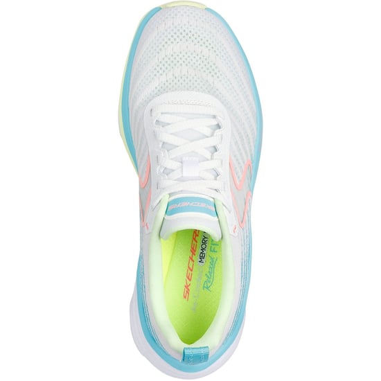 Skechers Performance D'Lux Vapor Cool Breeze Textiel Dames Wit/Multikleur Sneakers - Image 3