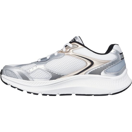 Skechers GO RUN Consistent 2.0 Volt Leer Dames Wit/zilver/zwarte Sneakers - Image 4