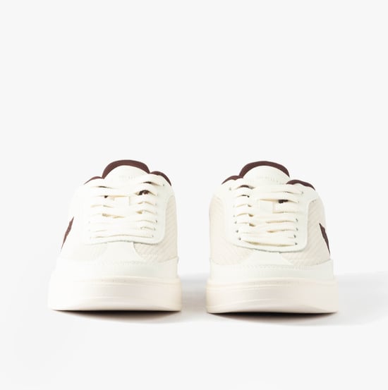 Tommy Hilfiger Th Heritage Sneakers Dames Trainers Wit/bordeaux Fluweel - Image 4