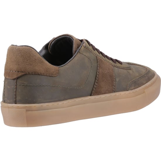 Hush Puppies Riley Heren Sneakers Van Suède In Khaki - Image 2
