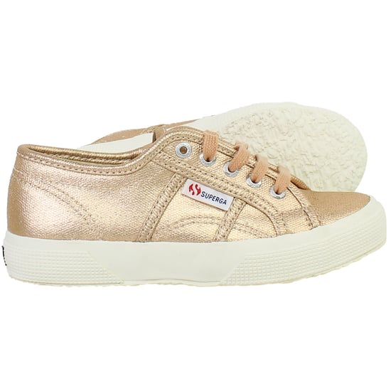 Superga Metallic Kids Pink Plimsolls - Image 3