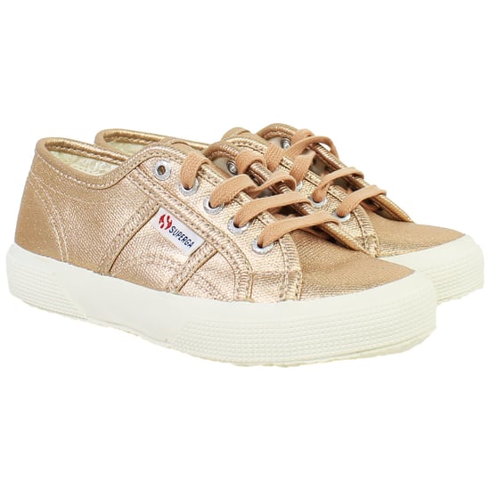 Superga Metallic Kids Pink Plimsolls - Image 5