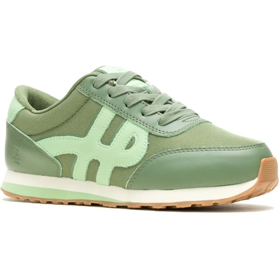 Hush Puppies Seventy8 Dames Sneakers Van Leer In Olijfgroen - Image 1