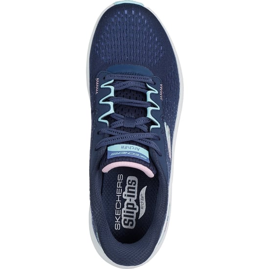 Skechers Arch Fit 2.0 Fresh Pace Textiel Dames Marineblauw/multicolor Sneakers - Image 3