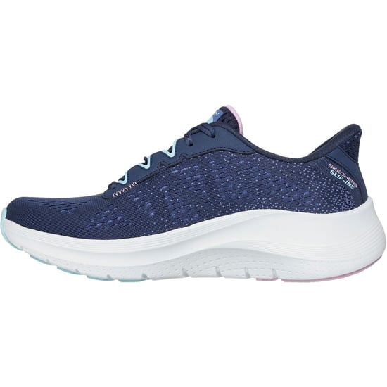 Skechers Arch Fit 2.0 Fresh Pace Textiel Dames Marineblauw/multicolor Sneakers - Image 4