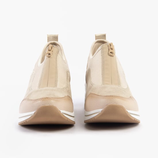 Remonte D0t08-61 Womens Trainers Beige Combination - Image 4