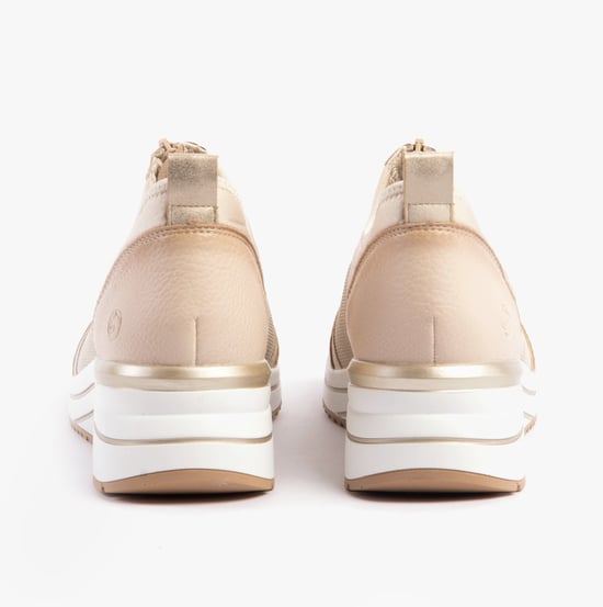Remonte D0t08-61 Womens Trainers Beige Combination - Image 5