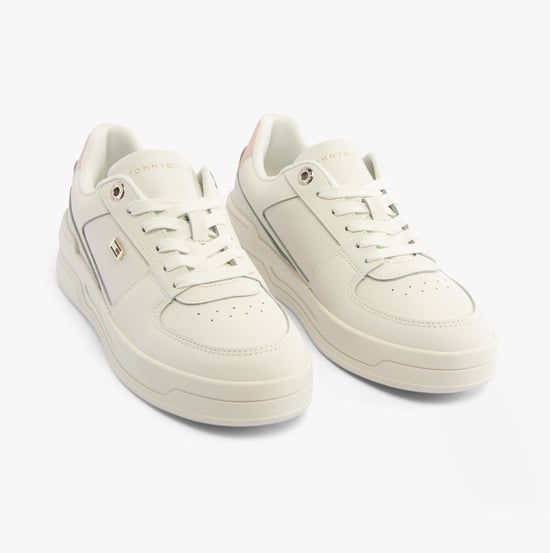 Tommy Hilfiger Flag Basket Sneakers Dames Sneakers Ecru/whimsy Pink - Image 2
