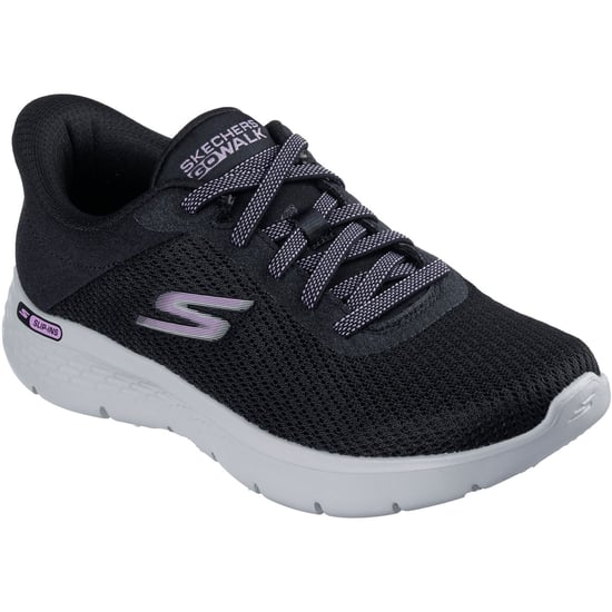 Skechers Go Walk Flex Textiel Dames Zwarte Sneakers - Image 1