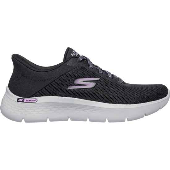 Skechers Go Walk Flex Textiel Dames Zwarte Sneakers - Image 2