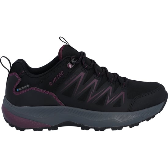 Hi-Tec Stealth Low Womens Polyester Dames Zwarte/paarse Wandelschoenen - Image 6