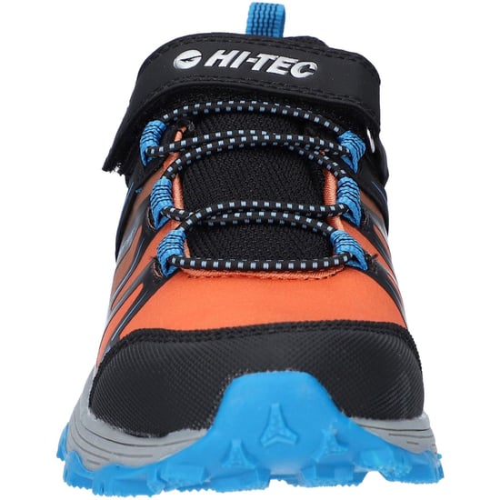 Hi-Tec SCRAPPY LOW WP JR Polyester Unisex Kinders Zwart/blauw Donau/vlam Wandelschoenen - Image 3