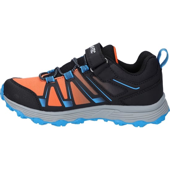 Hi-Tec SCRAPPY LOW WP JR Polyester Unisex Kinders Zwart/blauw Donau/vlam Wandelschoenen - Image 4