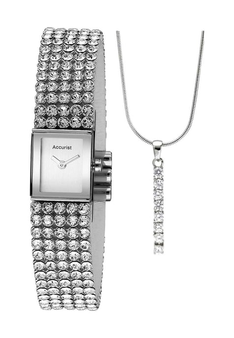 Accurist LB1507 Ladies Watch and Necklace Gift Set - Image 1