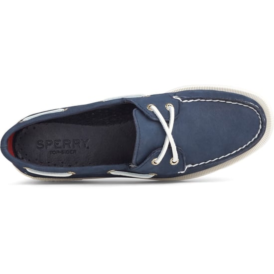 Sperry Authentic 2 Eye Leather Women's Navy Boat Shoes - Image 4