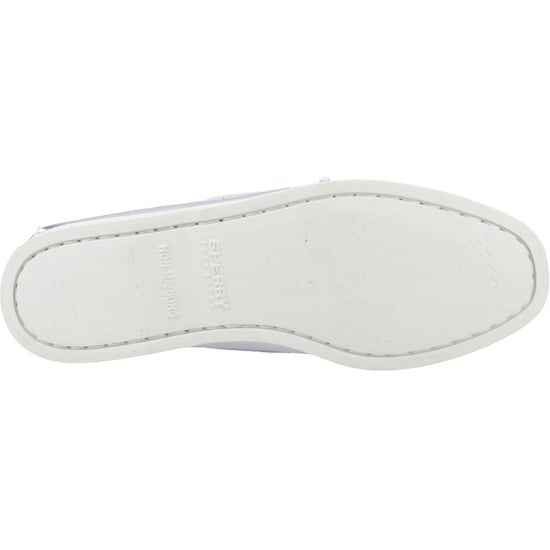 Sperry Authentic 2 Eye Dames Bootschoenen Van Zilver Leer - Image 3