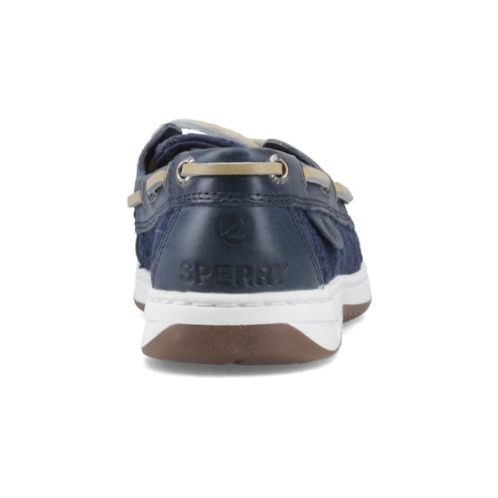 Sperry Angelfish Leren En Katoenen Damesschoenen In Marineblauw - Image 2