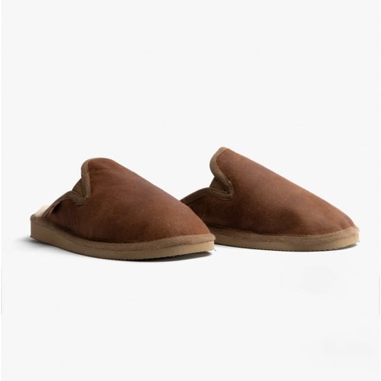 Shepherd Adam Mens Sheepskin Mules Antique/cognac - Image 2