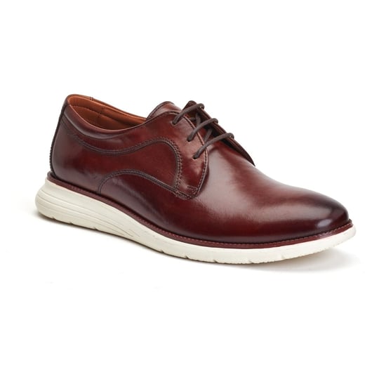 Base London Wing Leren Herenschoenen In Verbrand Bruin Derby Model - Image 1
