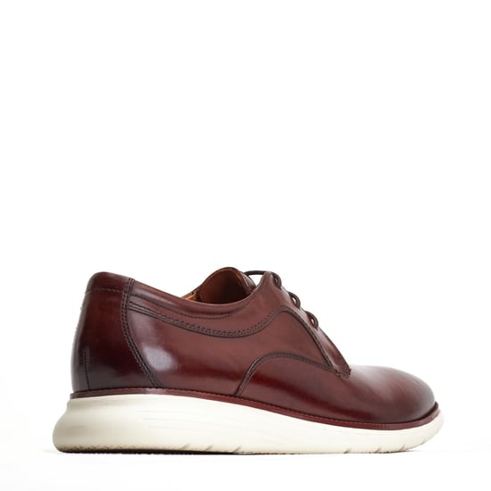 Base London Wing Leren Herenschoenen In Verbrand Bruin Derby Model - Image 2